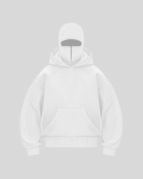 Double Hooded Hoodie - Black